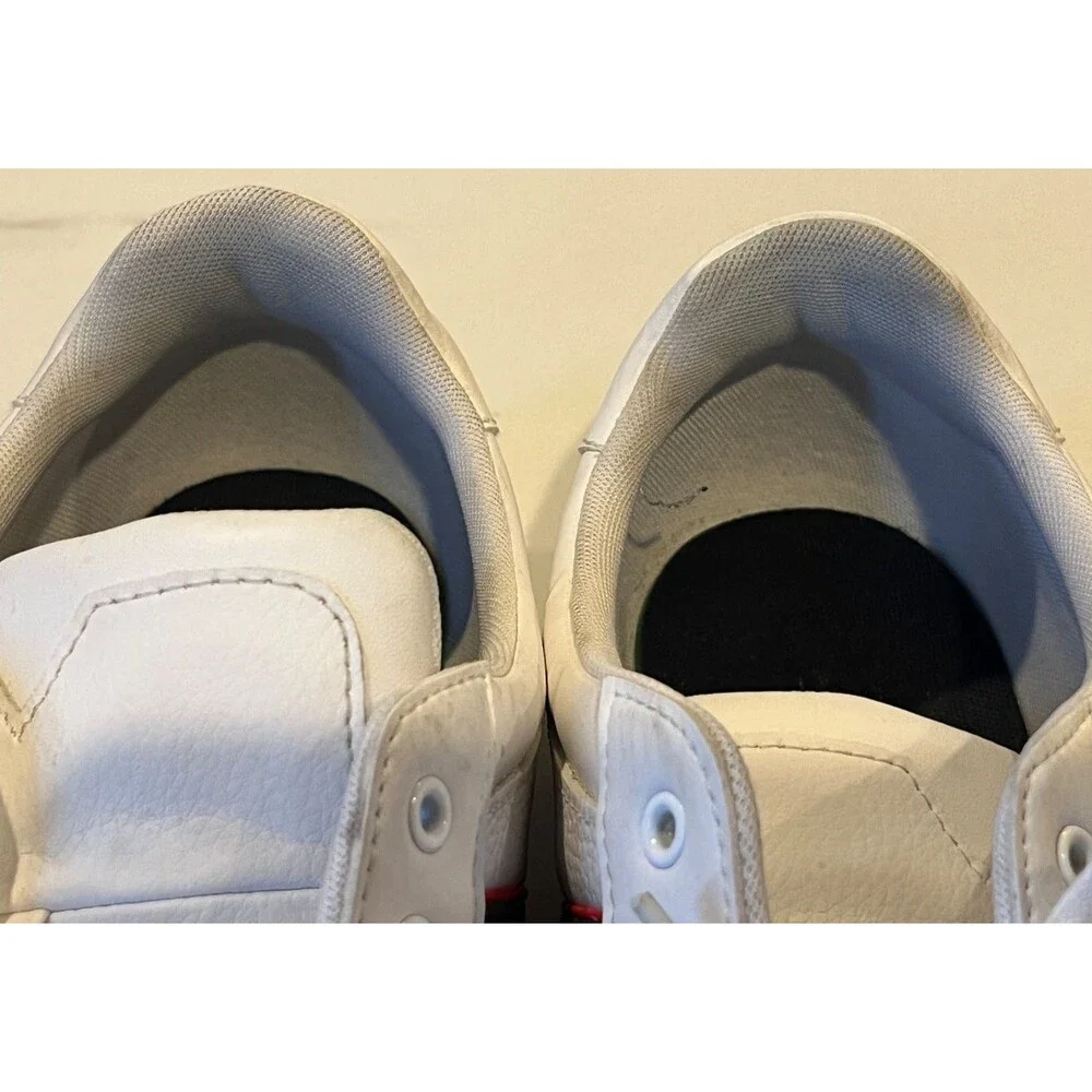 Lacoste Chaymon Men's White Leather Sneakers - Size 13